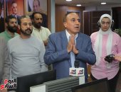 جولة الكاتب الصحفى عبد المحسن سلامة بجريدة اليوم السابع لعرض برنامجه الانتخابى