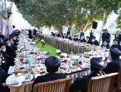 البابا تواضروس يلتقي أحبار الكنيسة على مائدة إفطار شم النسيم بدير السريان