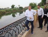 محافظ المنوفية يتفقد رفع كفاءة كوبرى الباجور العلوى وتطوير وتشجير مدخل الباجور