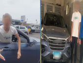 ضبط المتهم بتهديد سائق بنفوذ والده رغم وفاته بمحافظة الإسكندرية.. فيديو