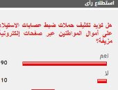 %90 من القراء يطالبون بتكثيف حملات ضبط عصابات الاستيلاء على أموال المواطنين