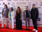 شيرى عادل وسلوى محمد على على ريد كاربت افتتاح مهرجان الإسكندرية للفيلم القصير