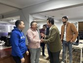 محمد السيد الشاذلى يزور صدى البلد ضمن جولاتة لانتخابات نقابة الصحفيين