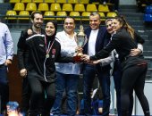 احتفالات الأهلى بلقب كأس مصر لسيدات كرة اليد.. صور