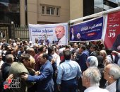 توافد الصحفيين للمشاركة فى التجديد النصفى 2025
