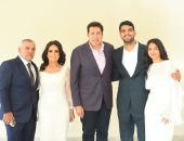 أمل رزق تحتفل بعقد قران ابنتها هيا إسماعيل كتكت وآدم مصطفى العربى.. صور