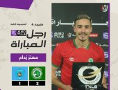 معتز زدام يحصل على جائزة أفضل لاعب فى مباراة مودرن والمحلة