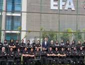 اختبارات فيديو ومحاضرات تثقيفية فى معسكر اليوم الواحد لمحكمات الكرة النسائية