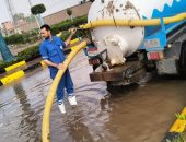 مياه المنوفية: تمركز سيارات الكسح على مدار اليوم لشفط تجمعات الأمطار