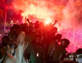 احتفالات الأهلي السعودي تجوب شوارع جدة بعد تحقيق لقب دوري أبطال آسيا.. صور