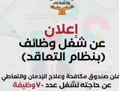 طريقة التقديم للوظائف الشاغرة بصندوق مكافحة الإدمان.. اعرف الخطوات 