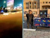 القبض على المتهم بسرقة حديد لافتة بأحد الطرق فى القليوبية.. فيديو