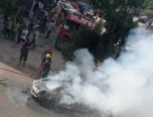 السيطرة على حريق سيارة ملاكى فى المعادى دون إصابات