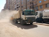 محافظة الجيزة تشن حملات نظافة فى منطقة العروبة بالطالبية.. صور