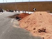 محافظة أسوان: لجنة هندسية لمعاينة "هبوط" بمحور بديل الخزان.. صور
