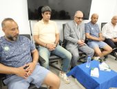 رئيس نادي البنك الأهلي يجتمع بالجهاز الفني واللاعبين قبل مواجهة الأهلي