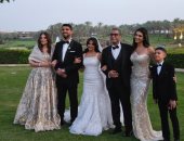 أسامة منير وسوزان نجم الدين وأحمد التهامى فى حفل زفاف هيا ابنة أمل رزق (صور)