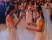 أمل رزق ترقص مع ابنتها هيا إسماعيل كتكت وتنهار بالدموع فرحا بزواجها (صور)