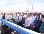 نائب رئيس الوزراء يتفقد إنشاء خط سكة حديد بئر العبد / العريش / طابا بسيناء