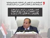 الرئيس السيسى بقمة بغداد: مصر مستمرة فى جهودها لدعم الأشقاء فى ليبيا.. إنفوجراف