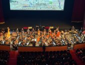 معزوفات موسيقية يقدمها نادر عباسى قبل انطلاق العرض الأول لفيلم المشروع x