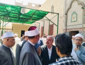 وكيل وزارة الأوقاف بسوهاج يتفقد أعمال صيانة وترميم مسجد أبى القاسم بطهطا