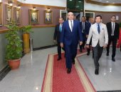 وزير الشباب والرياضة يزور جامعة المنصورة للمشاركة فى مناقشة رسالة دكتوراه بكلية التجارة