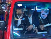 تامر حسنى وأبطال فيلم ريستارت يصلون العرض الخاص بـ"تمناية"