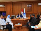رئيس جامعة كفر الشيخ يستقبل وفد جهاز تنمية المشروعات المتوسطة والصغيرة
