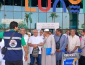 ندوات من واعظين وواعظات الأقصر للحجاج والرحلات تتوافد يوميا على المطار.. صور