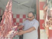 حملات تفتيشية على محلات اللحوم والأسواق بمركز أخميم فى سوهاج