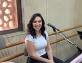 لقطات من بروفة مي فاروق مع فرقتها بقيادة مصطفى حلمى قبل حفلتها غدًا