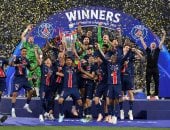 مراسم تتويج باريس سان جيرمان بلقب دورى أبطال أوروبا 2025.. فيديو