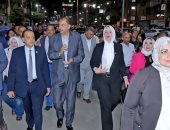 محافظ سوهاج يتفقد شارع (أسيوط سوهاج) بعد انتهاء أعمال التطوير والتجميل