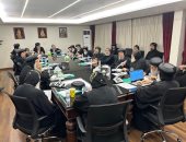 الكنيسة تبدأ اجتماعات المجمع المقدس فى الكاتدرائية المرقسية بالعباسية 