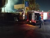 إخماد حريق ناتج عن تسرب غاز فى البساتين