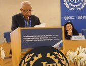 رئيس اتحاد العمال يطالب خلال المؤتمر الدولى بجنيف بوقف الحروب ودعم فلسطين