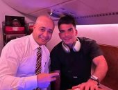 شاهد زيزو على طائرة ميامى قبل الوصول لمعسكر الأهلى