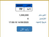 "أسد - 77".. أحدث لوحة سيارة مميزة مطروحة بالمزاد قيمتها تتخطى 1.5 مليون جنيه