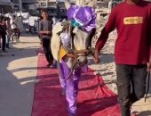 البسمة تتحدى الألم.. حفل لتكريم أصحاب الحمير على خدمتهم لسكان غزة