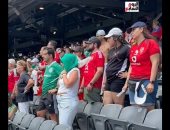 كاميرا تليفزيون اليوم السابع وسط الجمهور فى مباراة الأهلى وبالميراس (فيديو)