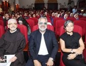 محمد شاهين وعدد من صناع مسلسل لام شمسية يحضرون ندوة المركز الكاثوليكى.. صور 