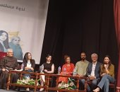 بطرس دانيال يكرم يسرا اللوزى ومحمد شاهين وصناع لام شمسية بالمركز الكاثوليكى
