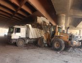 محافظة الجيزة ترفع 650 طن مخلفات من نفق الفكهانية فى العمرانية
