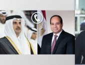 شاهد تفاصيل اتصال الرئيس السيسى بالأمير تميم وإدانة مصر لانتهاك سيادة قطر