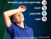 الصحة توضح أعراض الإصابة بضربة الشمس.. انفوجراف