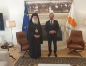 بطريرك الروم الأرثوذكس يلتقى رئيس قبرص ويبحثان دعم العمل الإنسانى فى أفريقيا