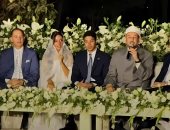 رامى إمام يحتفل بعقد قران ابنه حفيد الزعيم عادل إمام