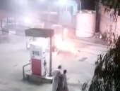 حريق فى محطة وقود بالفيوم.. والحماية المدنية تتمكن من إخماده.. فيديو