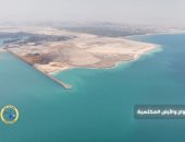 شاهد.. أحدث تصوير جوى لمشروع استكمال وتطوير ميناء السخنة 